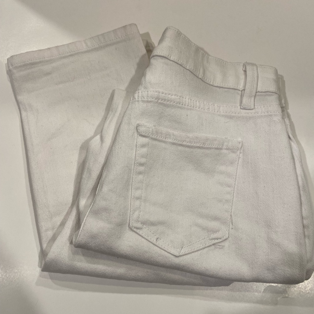 Women's Crisp White Cropped Jeans